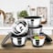 Mimelon 14-Pc Mixing Bowls With Airtight Lids, Stainless Steel Mixing Bowls Set With 3 Grater Attachments, 5 Sizes With Non-Slip Silicone Bottom, Fit As Baking Gift Or Kitchen Cereal Salad