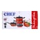 CHEF COOKWARE SET 16PCS