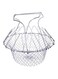 Generic - Foldable Fried Basket Chef Basket Steel Silver