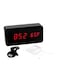 Generic - Wooden LED Alarm Clock With USB Black 15x4x7centimeter