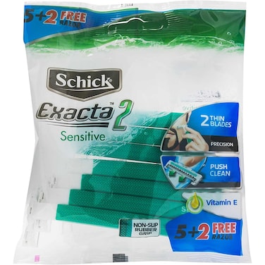 Schick Exacta 2 Sensitive Disposable Razor Multicolour 7 Razors