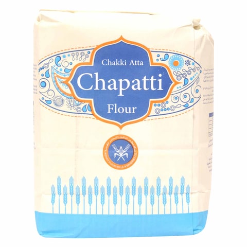 Buy Kuwait Flour Mills And Bakeries Company Chakki Atta Chapatti Flour 2kg in Kuwait