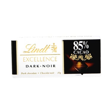 Lindt Excellence Dark Chocolate 85% Cocoa 35GR