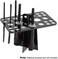 Generic Makeup Brush Tower Tree Air Drying Brush Holder 26 Hole Cosmetic Brush Drying Rack Brush Organizer Stand