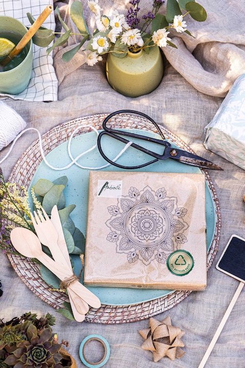 Ambiente Large Nice Dinner Napkins - Recycled