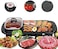 Smokeless Non-Stick Indoor 2-in-1 Large Versatile Electric Grill and Hot Pot with Divider - Shabu Shabu Hot Pot, Korean BBQ Grill for Parties
