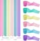 Party Time Pastel Balloon Garland Kit Macaron Balloons Garland Arch for Unicorn Themed Party, Including 105 Pieces Candy Pastel Balloons, 6 Pieces Pastel Crepe Paper Streamers for Pastel Birthday Deco