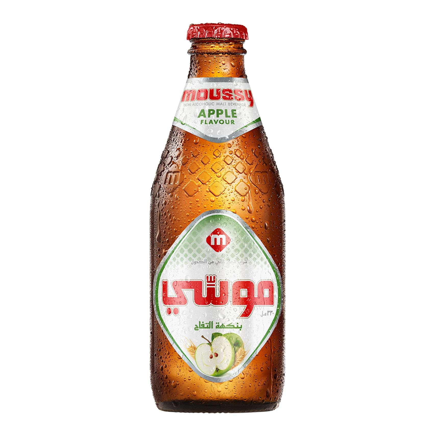 موسي مشروب شعير خالي من الكحول بنكهة التفاح 330 مل