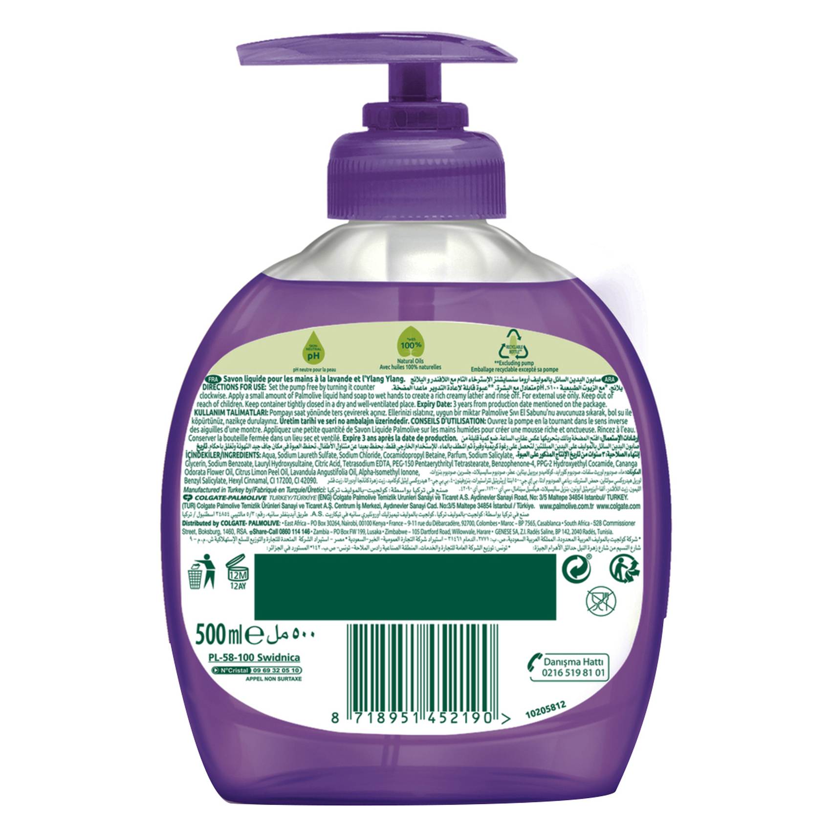 Palmolive Natural Liquid Hand Soap Aroma Sensations So Relaxed 500ml