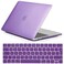 Ntech Macbook Pro 13 Case Smooth Soft-Touch Matte Frosted Plastic Hard Cover For Macbook Pro 13 Touch Bar Touch Id With Keyboard Cover, Light PUrple [Awd]