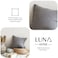 Luna Home 1 Piece 50*50cm Size, 100% Linen Cushion Cover, Solid Light Gray