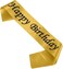 ITALO Happy Birthday Queen Belt for Birthday Party Decorations, Gold Pack 6