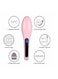 Axxitude Hair Straightener Brush With Lcd Screen Pink