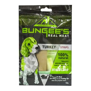 Bungees Turkey Dog Treats - 100gm