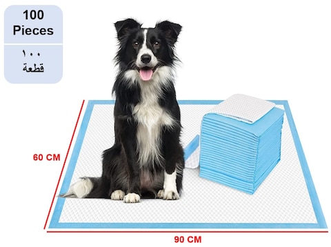 100-Pieces Packed in 10 Pouches Cherry Medical Supply 60 cm x 90 cm XL Pet Training Pads &amp; Puppy Pads