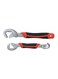 Generic 2-Piece Snap 'N Grip Wrench Set Red/Black/Silver 9/32Millimeter