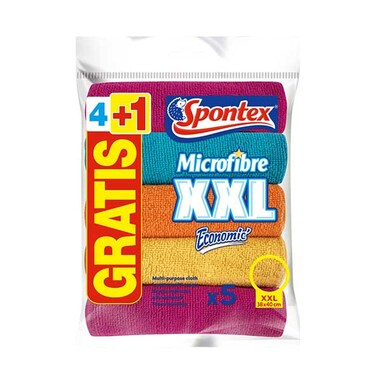 Spontex Microfibre XXL  4+1Free