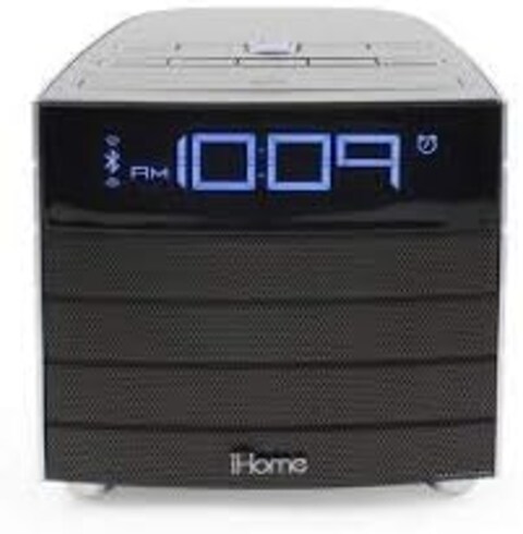 iHome NFC Bluetooth Wireless FM Clock Radio with USB Charging