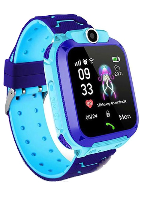 Generic Q12 Kids Intelligent Watch IP67 Waterproof Touch-Screen Sos Phone Call Device Location Tracker Anti-Lost Watches Blue