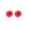 Caflon Fashion Sense Gold Plated Rose Zirconia Tiffany Earring, 5 mm