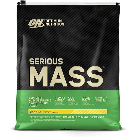 Optimum Nutrition Serious Mass 12 Lb Banana