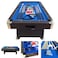 Simbashoppingmea - 8 Ft Billiard Table With Container Benches Full Optional &ndash; Vintage Blue