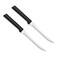 Rada MFG Tomato Slicing Knife Blade With Black Stainless Steel Resin Handles Made in the USA, 8-7/8 Inches, 2 Pack