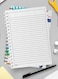 لوحة  دفتر سلك ٦٠ ورقة بغلاف من الورق المقوى بتصميم عودة الى المدارس، لتسجيل الملاحظات وتدوين التذكيرات للعمل أو الجامعة أو المدرسة