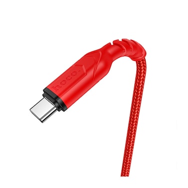  هوكو X59 فيكتوري كابل شحن ونقل بيانات تايب سي - 1 متر - أحمر