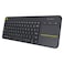 Logitech K400 Plus Wireless Keyboard With Touchpad Black