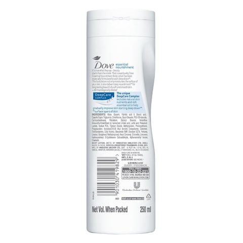 Dove Essential Nourish. B.Loti250Ml
