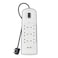 BELKIN Surge Protector - 6 outputs - 2 USB Ports - 2M - White