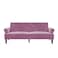 In House Nutella 2 In 1 Sofabed Velvet Upholstered - Light Purple