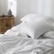 Luna Home Premium Single Size 4 Pieces Bedding Set Without Filler, Plain White Color