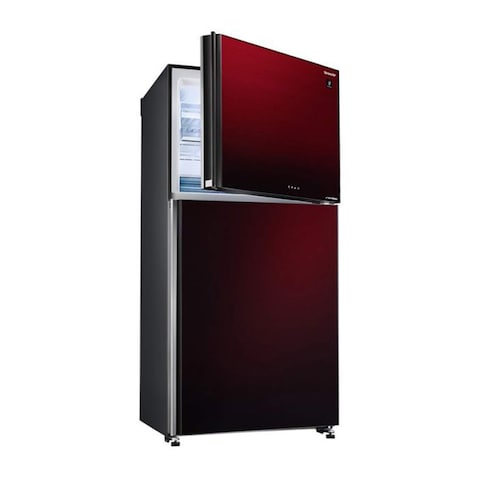 ثلاجة شارب نو فروست، 480 لتر، أحمر - SJ-GV63G-RD