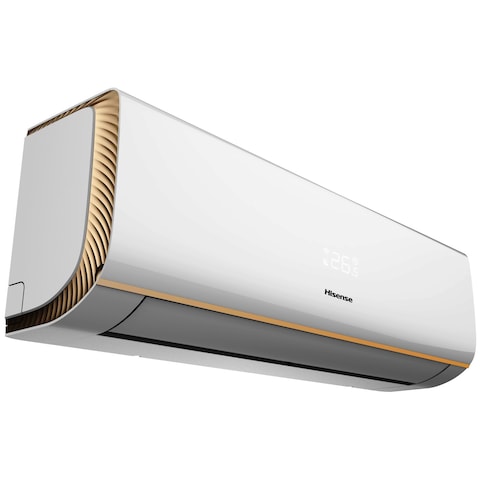 Hisense 1.5 Ton Split Air Conditioner White &amp; Gold Color, Rotary Super Tropical Compressor T3, R410 Gas Model: AS18CT4SXA (4 Meter Free Pipe Kit)