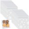 Homarket&reg; Christmas Cellophane Bags 100 Pcs Clear Resealable Snowflake Sealed Plastic Package Cellophane Bags with Adhesive Closure for Bakery Cookie Candies Dessert Poly Bags（GC2623A）