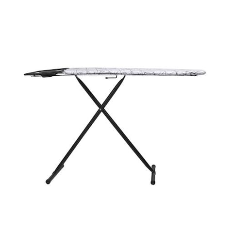 Vibgyor Ironing Board with Cotton Cover, 8mm Pad, DC1979   Steel Frame   Iron Board with Cover Pad   Home Laundry Room Or Dorm Use   Adjustable Height