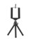 Generic - 2-Section Extendable Aluminum Alloy Mini Tabletop Tripod + Adjustable Phone Holder with 1/4&quot; Screw Mounts for 5.5-8.5cm Width Smartphones Black