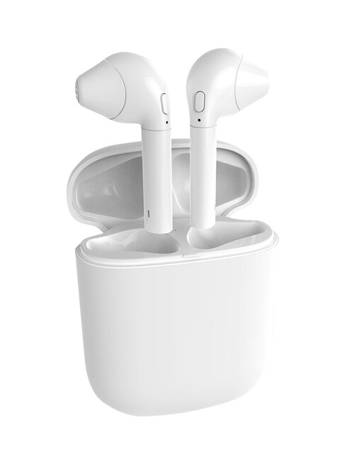 Generic Wireless Bluetooth In Ear Earphones With Charging Dock White