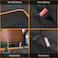 Pet Dog Cat Car Back Seat Cover Cushion Mat Protector, Waterproof Scratchproof Nonslip Folding Hammock for Pet, Against Dirt and Pet Fur Seat Covers, 54x58in/137x147cm (Black+Orange)
