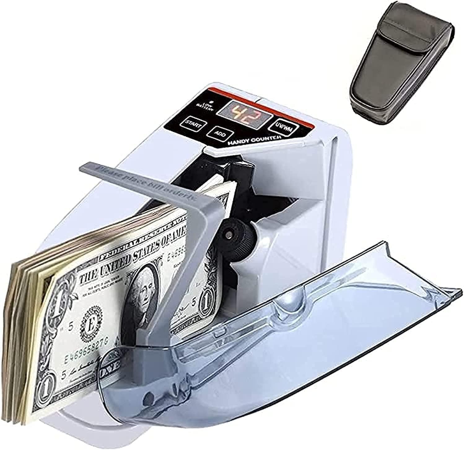 Buy FIPKA V30 Mini Bill Cash Money Currency Counter Machine, Portable ...