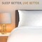Hotel Linen Klub Pack of 2 Quilted Pillow Queen (50 x75cm) - Outer Cover: 144TC Cotton Blend Fabric, Filling:650grams Soft Fiber, Diamond Quilt Pattern