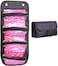 Generic Makeup Bag Cosmetic Hanging Organizer Roll N Go Roll Up Foldable Clear Case Organize Black