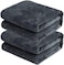 2-Pc Microfiber Bath Sheet Grey 80x160cm Soft Microfiber Beach Towel Super Absorbent, Fast Drying and Durable Microfiber Bath Towel