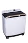 Toshiba - Twin Tub Ultra Spin Rust Free Body Two Water Inlet Cyclonic Mix White
