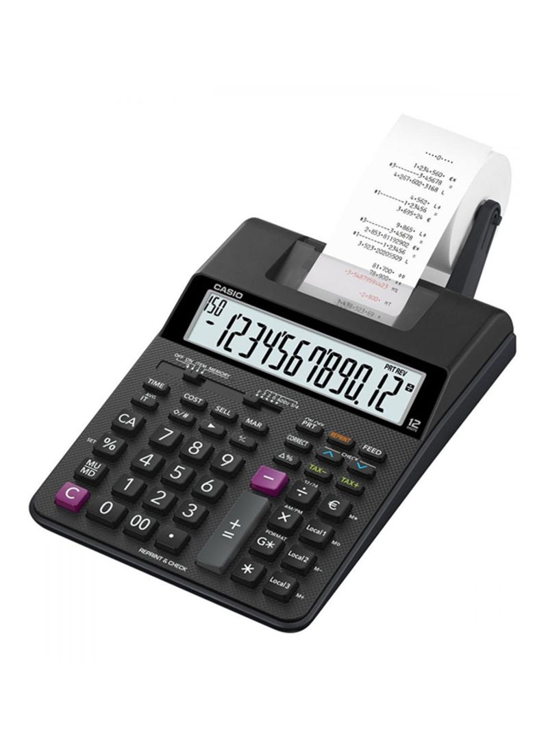 Buy Casio - 12-Digit Printing Calculator Black Online | Carrefour UAE