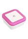 Generic Mini Novelty Square Bedroom Lamp Light Control Pink/White