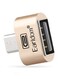 Earldom USB To Micro USB 2.0 Otg Universal Adapter For Smartphones Gold