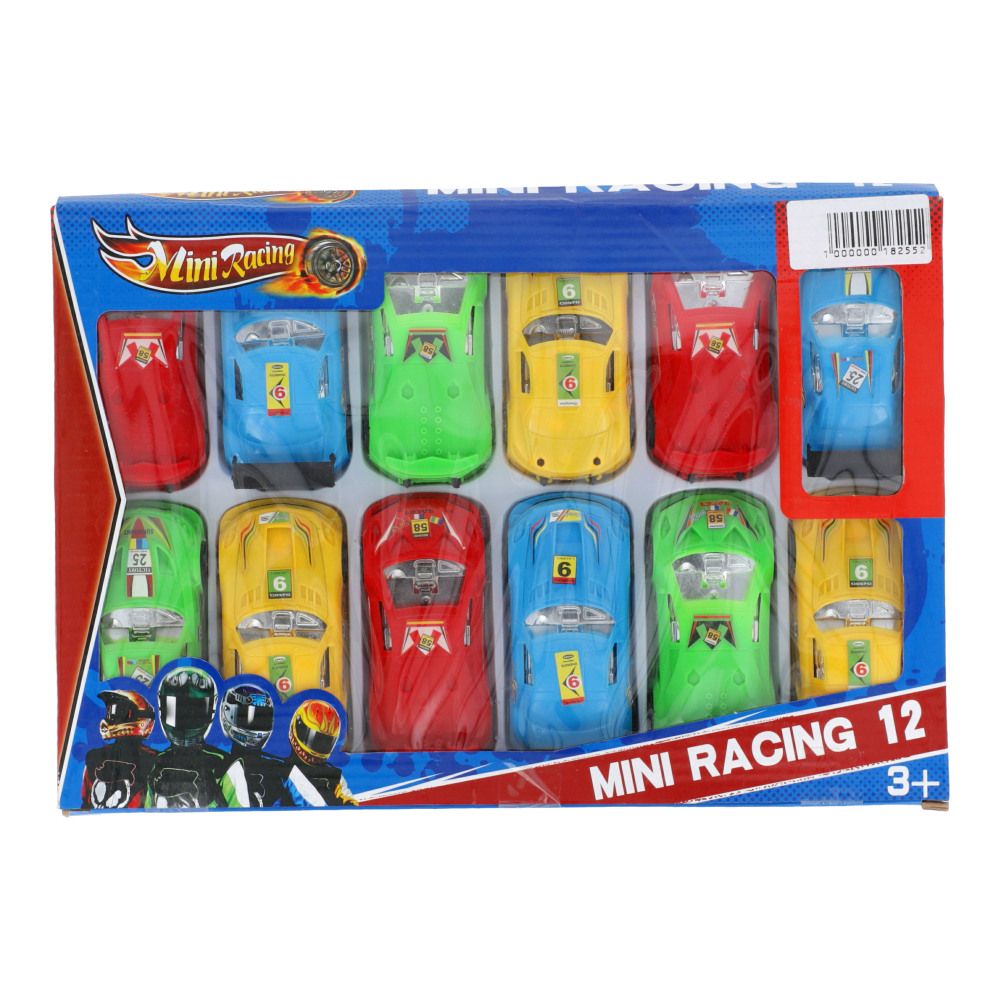 Kids Toy Mini Racing 12 Cars 3+ Ages